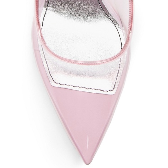 GIVENCHY Light Pink PVC Stiletto Point Toe Heels size 8